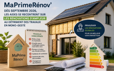 MaPrimeRénov&rsquo; : les nouvelles évolutions annoncées privilégient les rénovations d&rsquo;ampleur au détriment des travaux en mono-geste